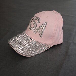 Pink U.S.A be-dazzled Cap